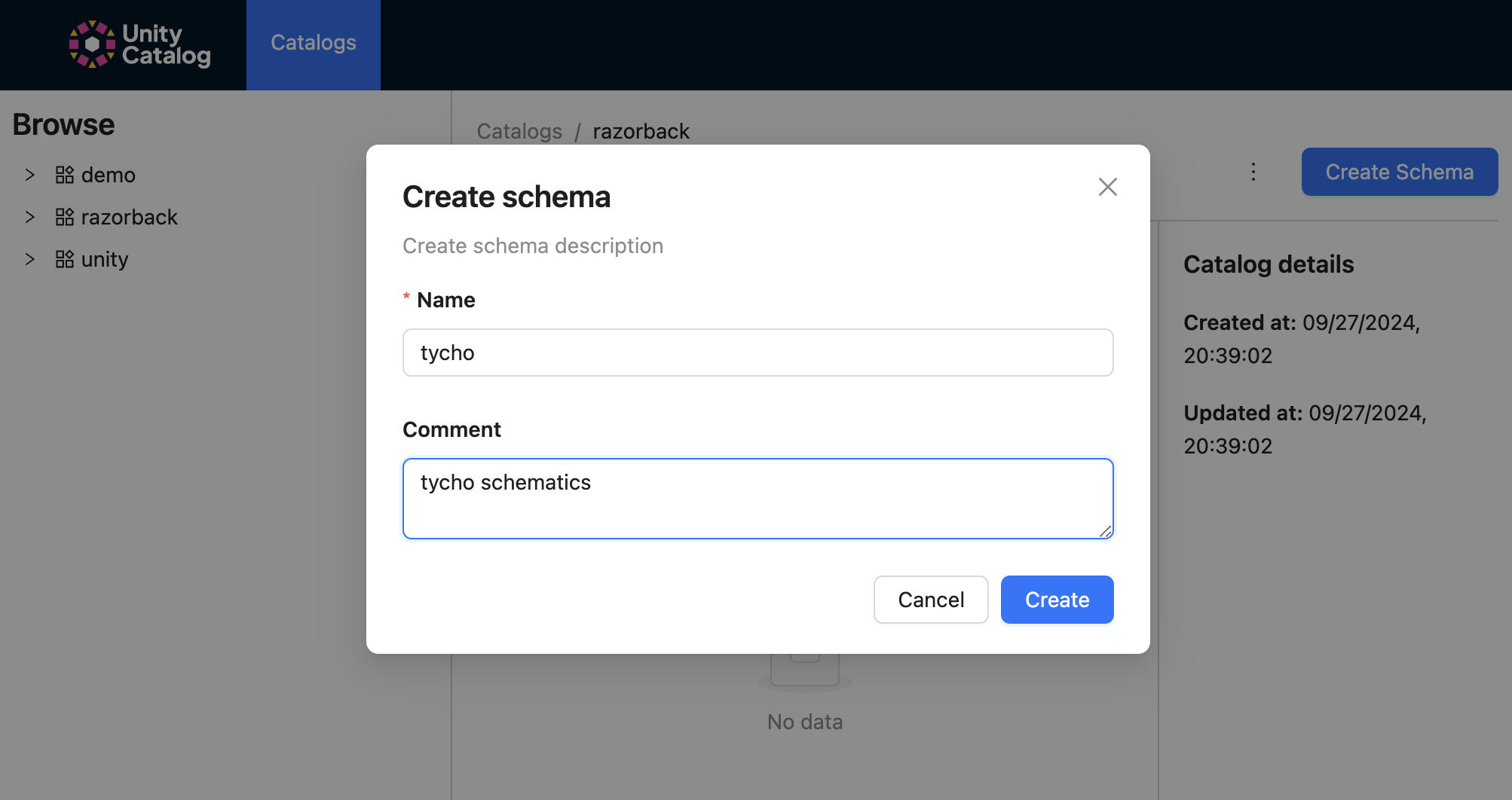 Naming the Schema
