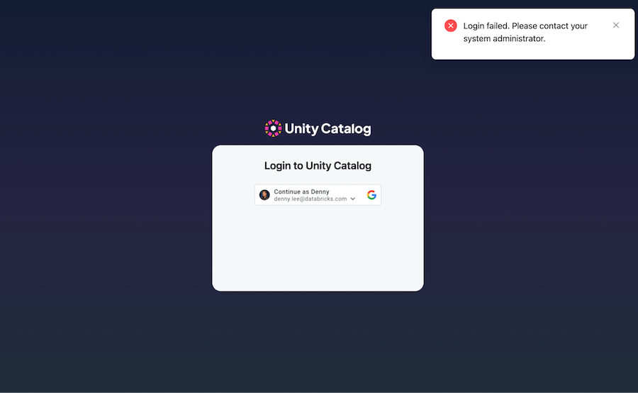 UC Google Auth UI Enabled Server Disabled